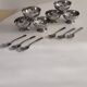 Set de 6 coupes à glace en inox vintage