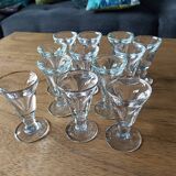 Set of digestive glasses