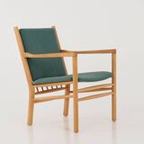 Fauteuil en hêtre, design danois, années 1970, designer : Erik Ole Jørgensen