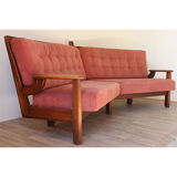 Sofa "Mathilde" by Guillerme and Chambron for Your House circa 1960