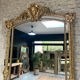 Mirror 244.5/142.5cm Louis XIV with mercury glass, gold leaf.