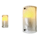 Murano Ice Frosted Glass Wall Lamps By Kalmar Franken, Austria Circa 1960S