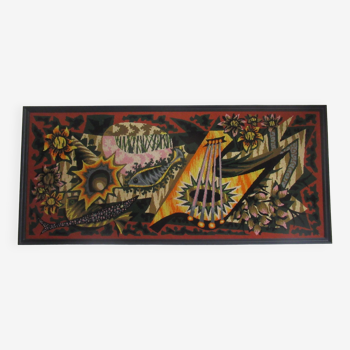 Zither tapestry, Picart Le Doux