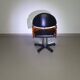 4 x '80s Italian barber chair, height adjustable