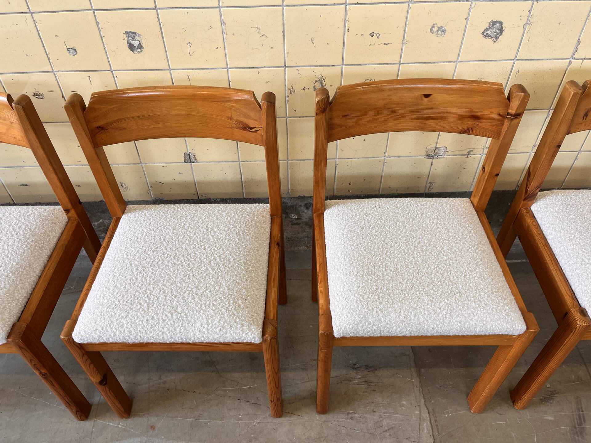 Set of six dining chairs by Furusnickarn AB