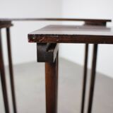 Art Deco Nesting Tables in Mahogany Veneer, 1930s, Czechoslovakia