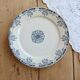 Antique flat plate, ironstone Sarreguemines U&C model Mignon.
