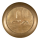 20th century bronze cup Emile Adolphe Monier Swimming swimmers on marble base