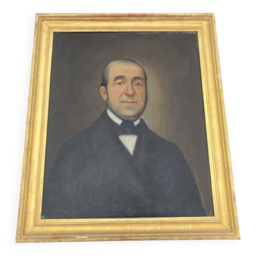 Painting Portrait of a Man – attributed to Basile Lemeunier (1852-1922), dated 18