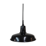 Black enamelled hanging lamp