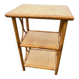 Small rattan shelf unit