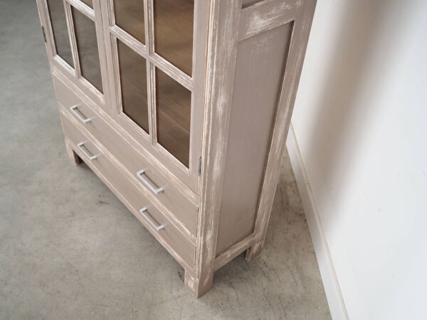 Vitrine en chêne, design danois, années 80, fabrication : Danemark