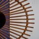 Oval rattan mirror