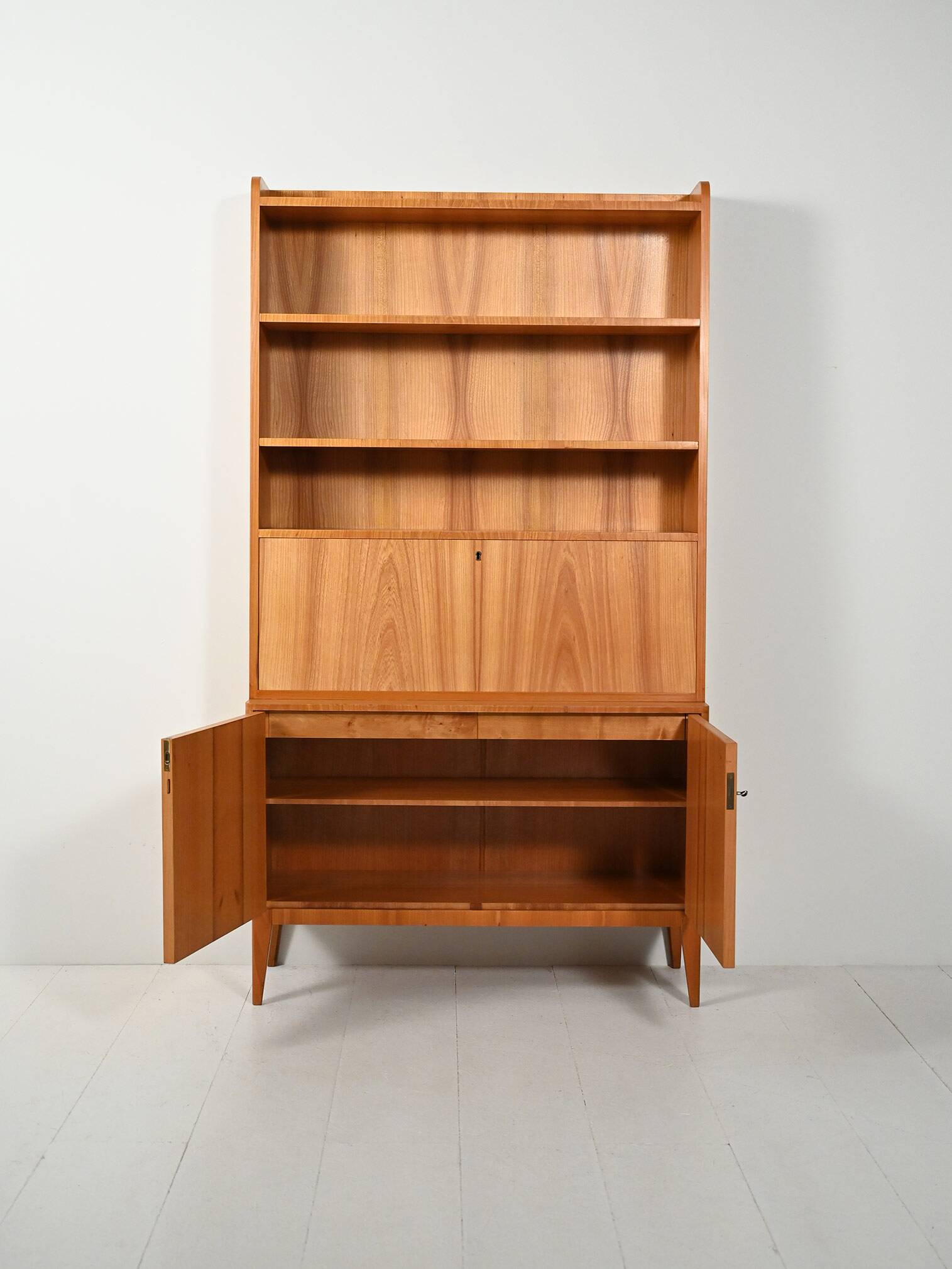 Scandinavian Elm Bookcase from the 1930s–40s