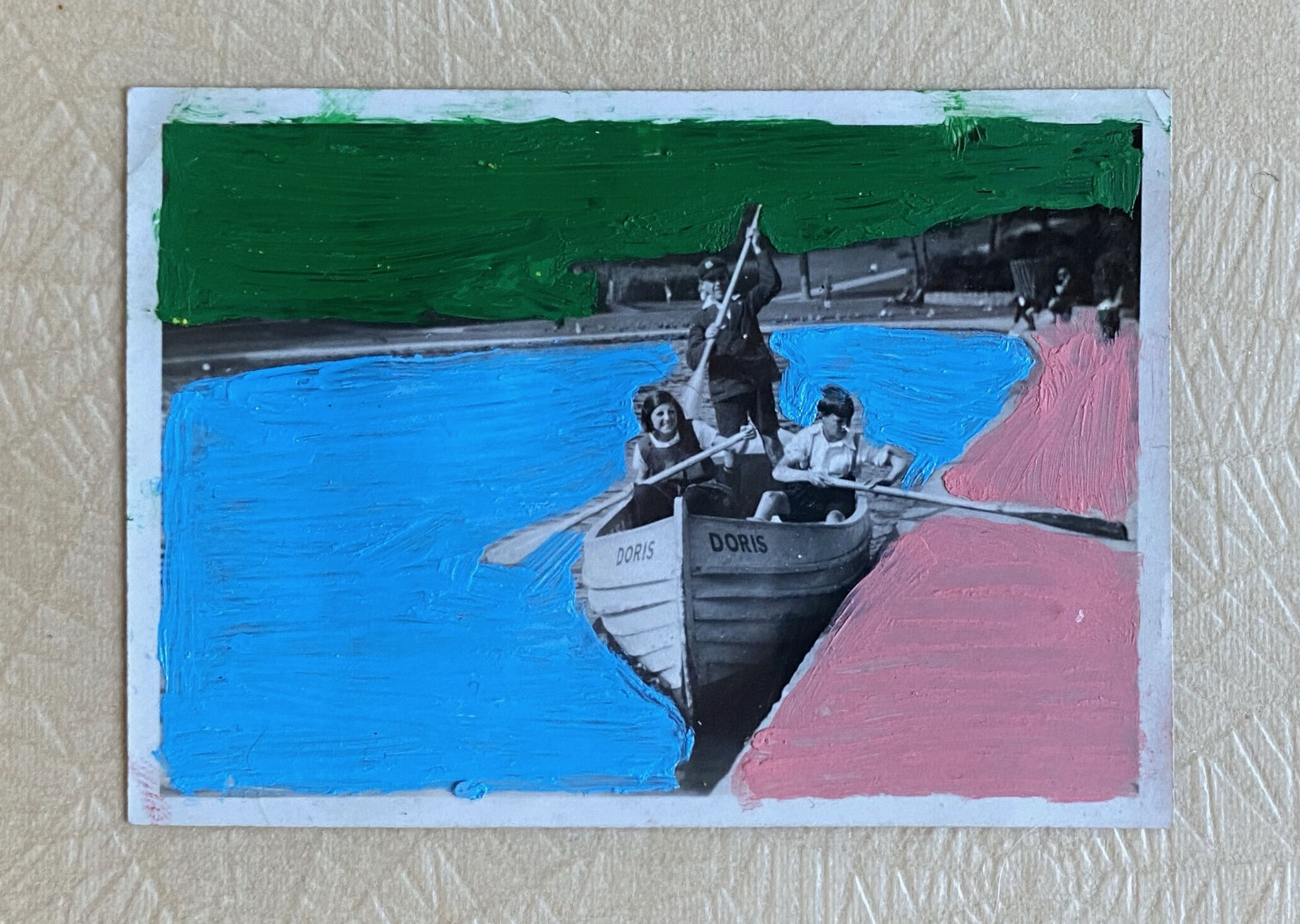 Bold pastels in old photo - Hastings 1928