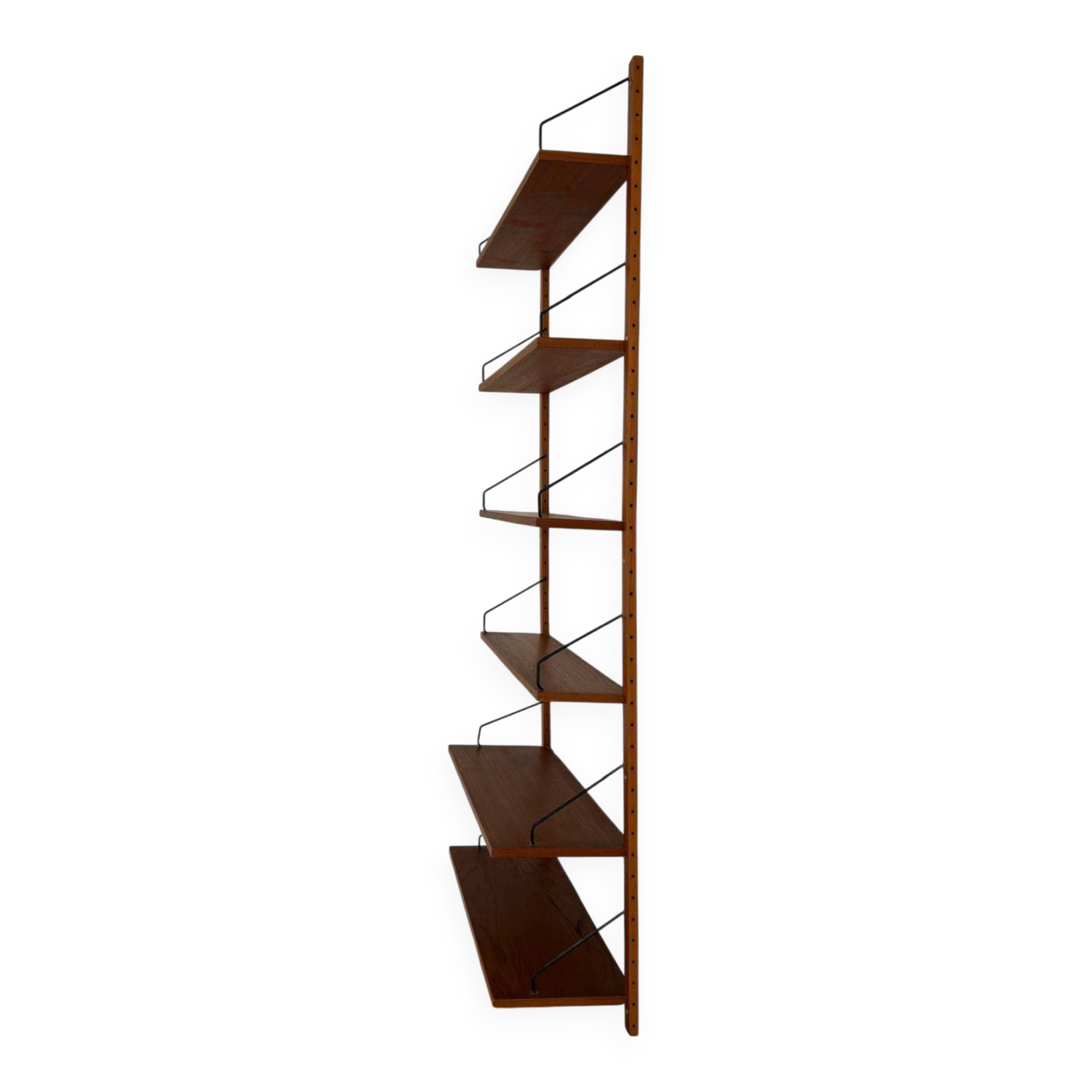 Teak wall shelves by Poul Cadovius, Denmark, 1960s.