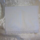 Taie de traversin en coton blanc