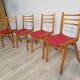 Set de 4 chaises années 70
