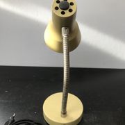 Beige metal desk lamp