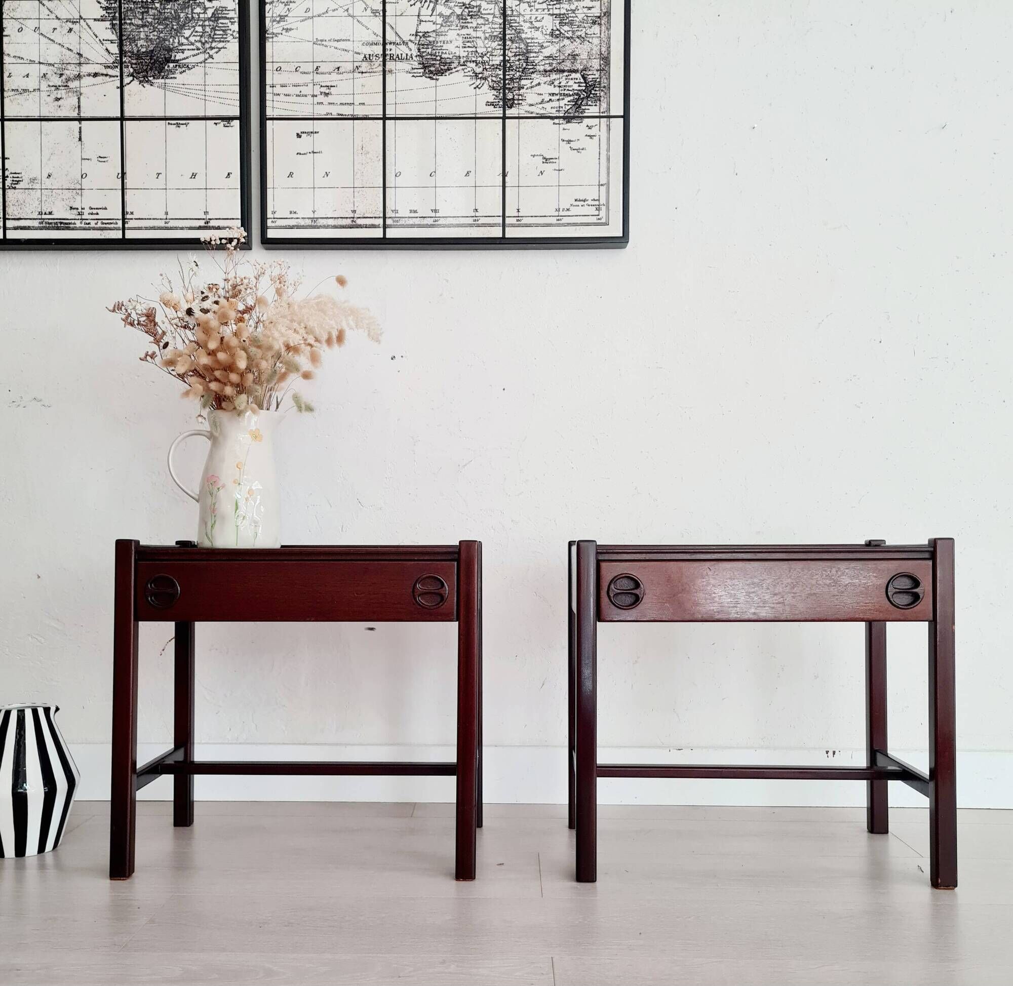 Bedside tables by Jacques Hauville edition Roche Bobois 1960