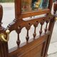 Wooden and brass wall coat rack 1940s