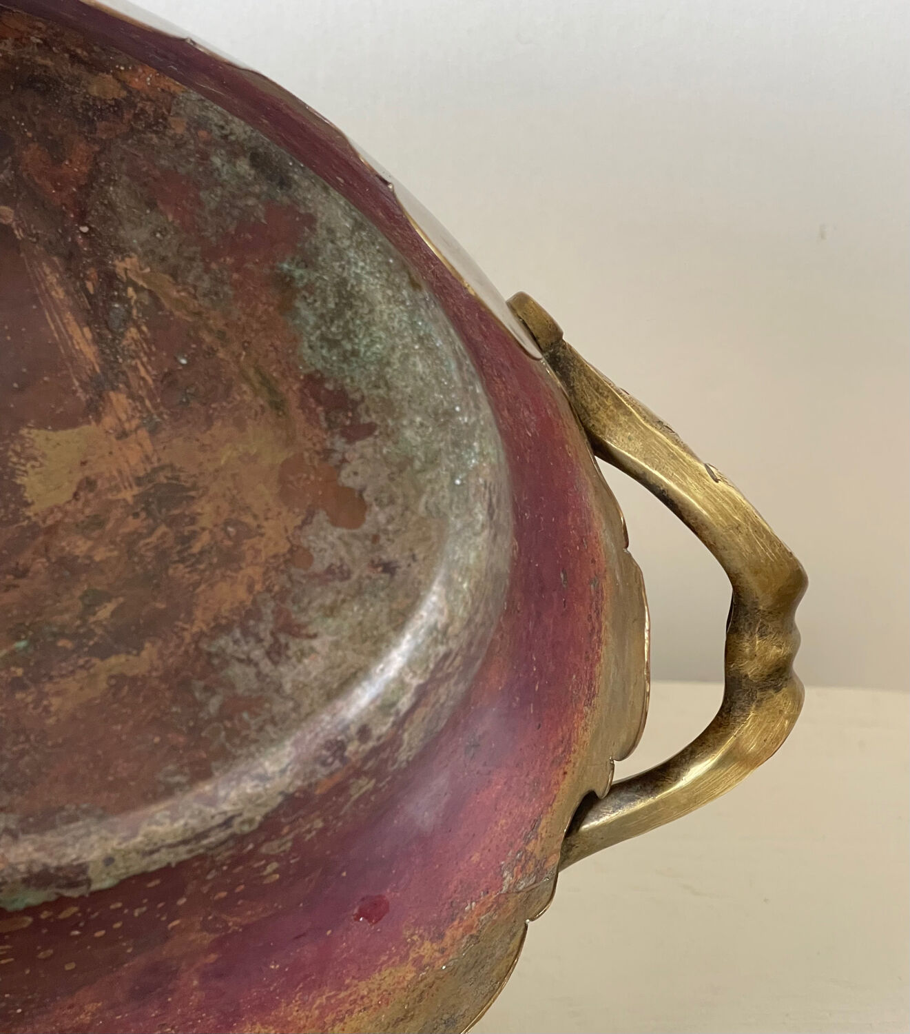 Napoleon III brass cache pot.