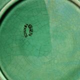 Green plate leaf of gien france