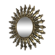 Gold metal sun mirror