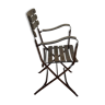 Old wood & metal armchair