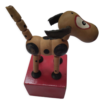 Wooden Wakouwa dog