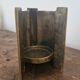 Bougeoir brutaliste'60-'70  en bronze ciselé