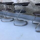 Set of 4 vintage cantilever chairs