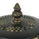 Art Deco Tiffany Style Table Lamp with Organic Base from the 1970s