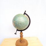 19th century world map globe by J. Forest