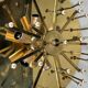 1960s/70s Ceiling Lamp Ernst Palme made of brass and glass, Germany