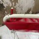 Vintage red scoubidou children's chair