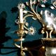 Large Italian gilt metal and crystal glass sconces from Banci Firenze, 1960s, set of 2