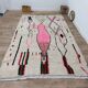 Handmade wool Berber rug 300 X 195 CM
