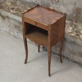 Louis XV style marquetry bedside table
