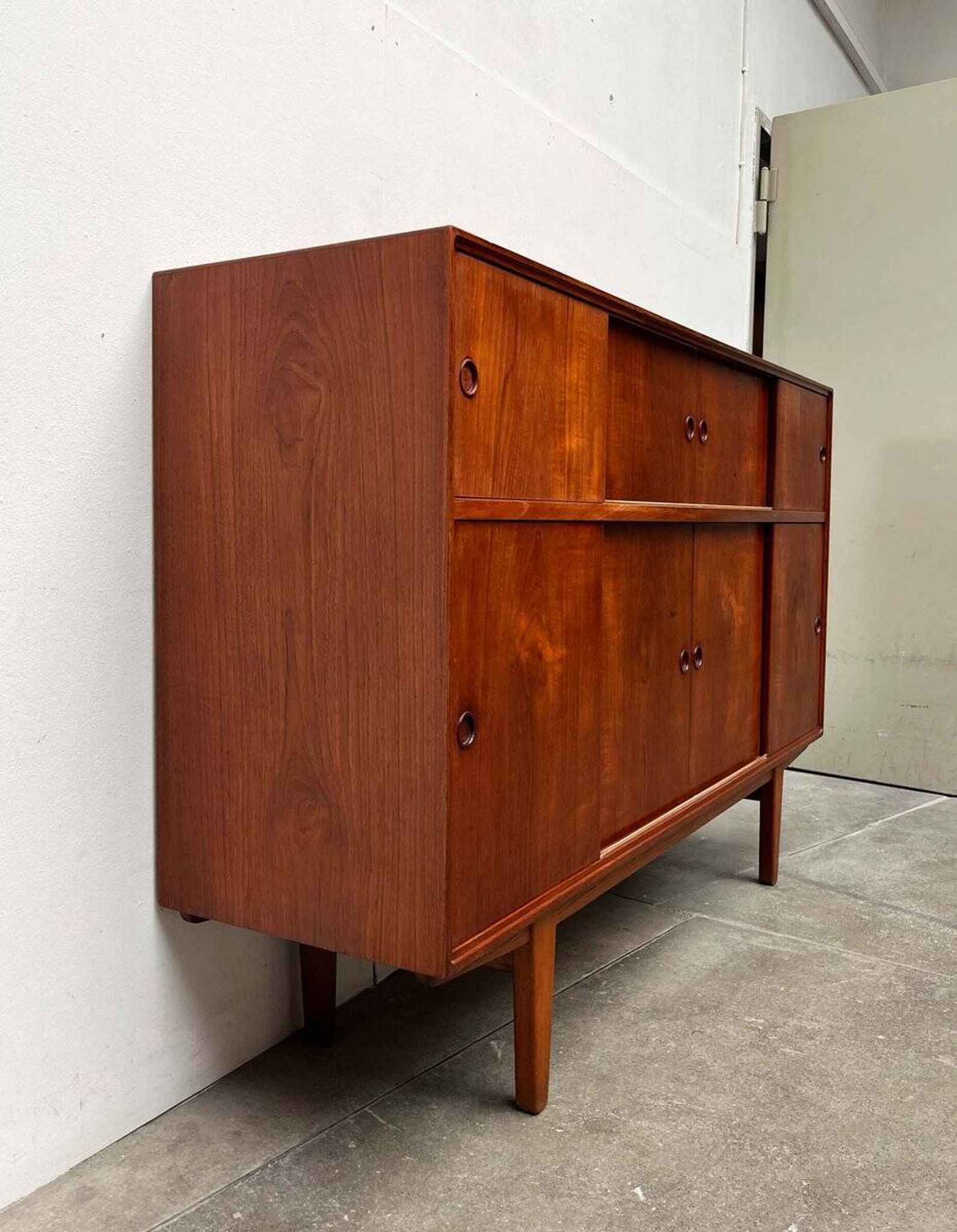 Modern Danish mid-century enfilade, teak, 1960s