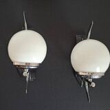 Pair of 70s wall lights