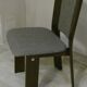 Wood and tweed chairs by Acerbis International, Italy, 1980s, set of 4.