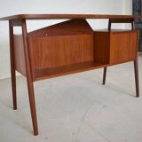Teak Desk By Gunnar Nielsen For Tibergaard, 1960s.