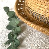 Vintage wicker mirror