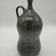 Bottle in iridescent green sandstone from the ceramist jean aimé Poirier