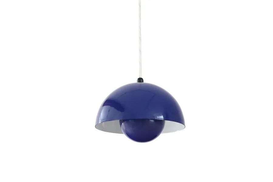 Blue Verner Panton flowerpot pendant lamp from 1970
