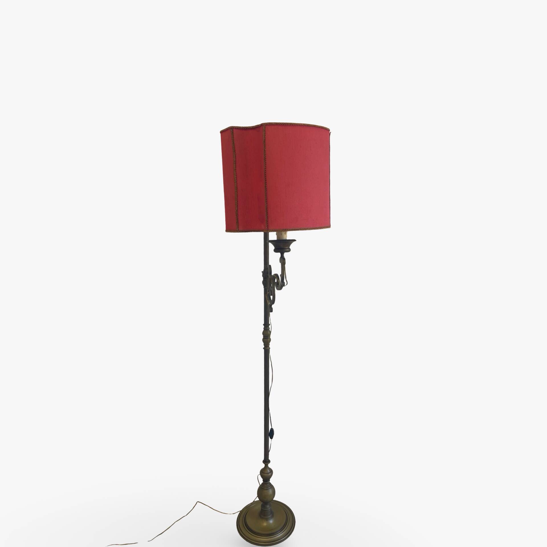 antique Art Nouveau floor lamp