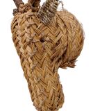 Tête d'antilope / Fait main / Rotin / Osier