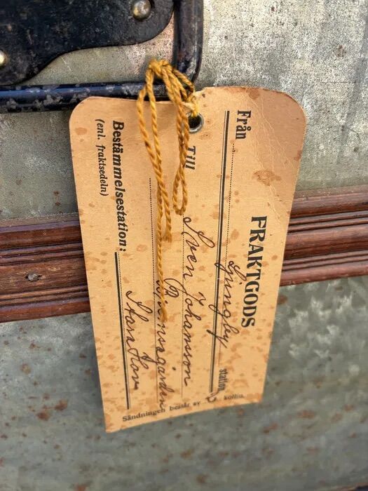 Antique Brass Steamer Trunk Early 1900s