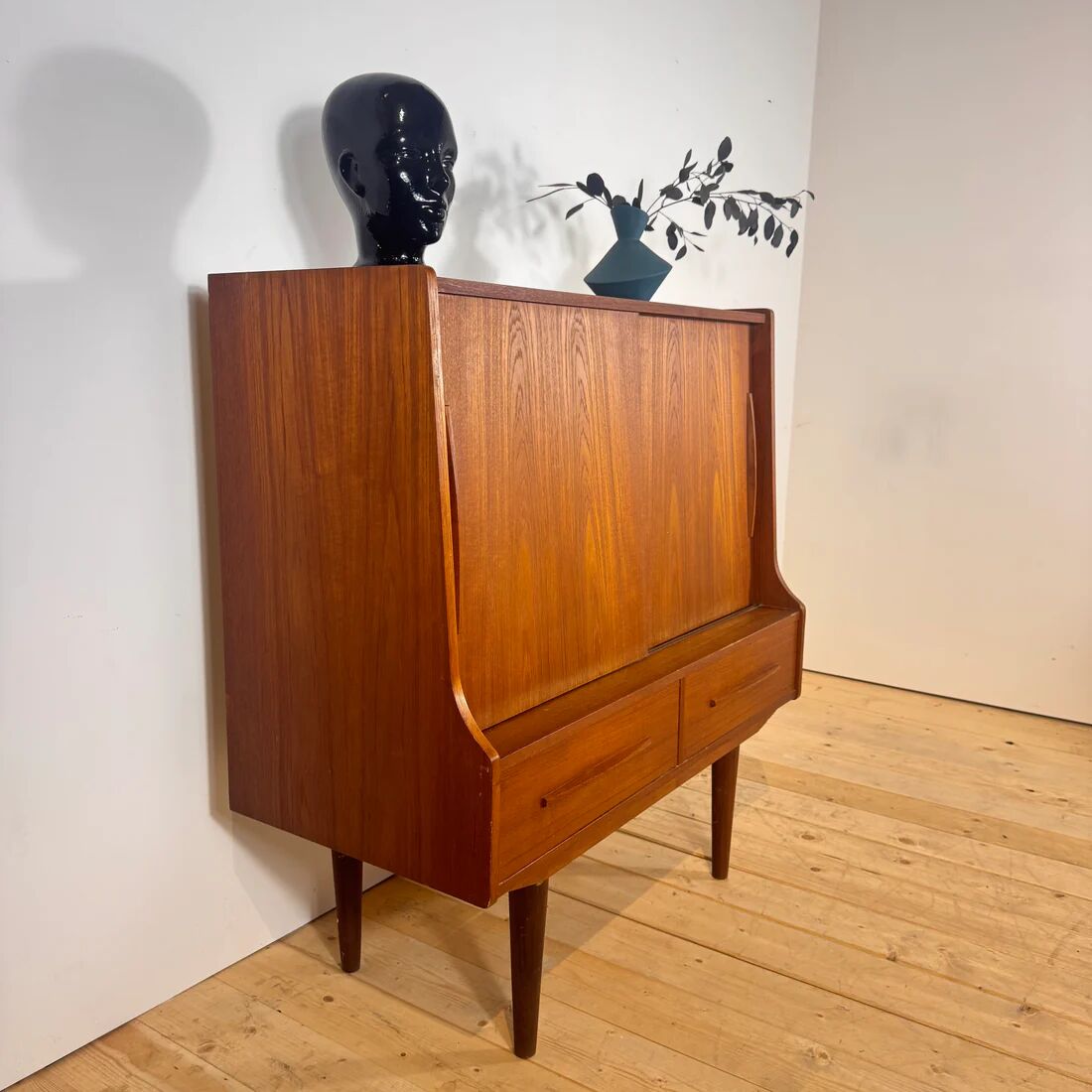 Danish teak bar cabinet, 1960s